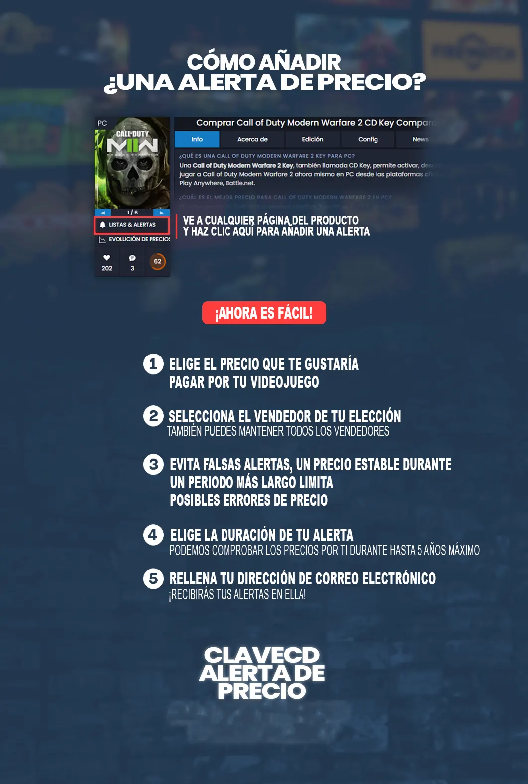 Tutorial de alerta de precio Clavecd