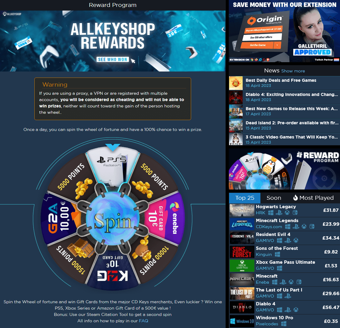 Ruleta de la Fortuna de Clavecd