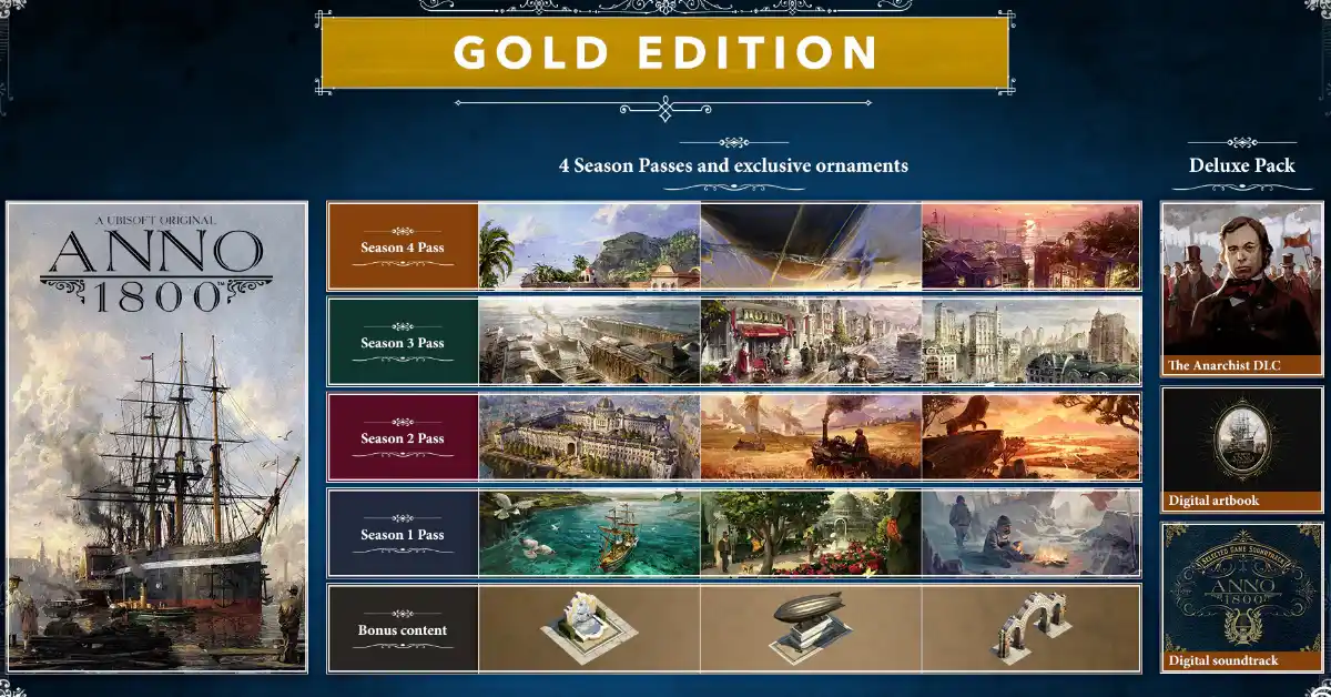 Anno 1800 Edición Gold Clave PC – Ahorra a lo Grande con la Mejor Oferta de Hoy