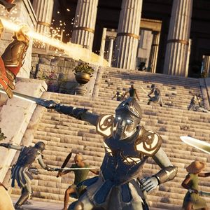 Assassin's Creed Odyssey The Fate of Atlantis Luchando