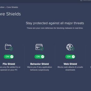 Avast Premium Security 2022 - Escudos esenciales