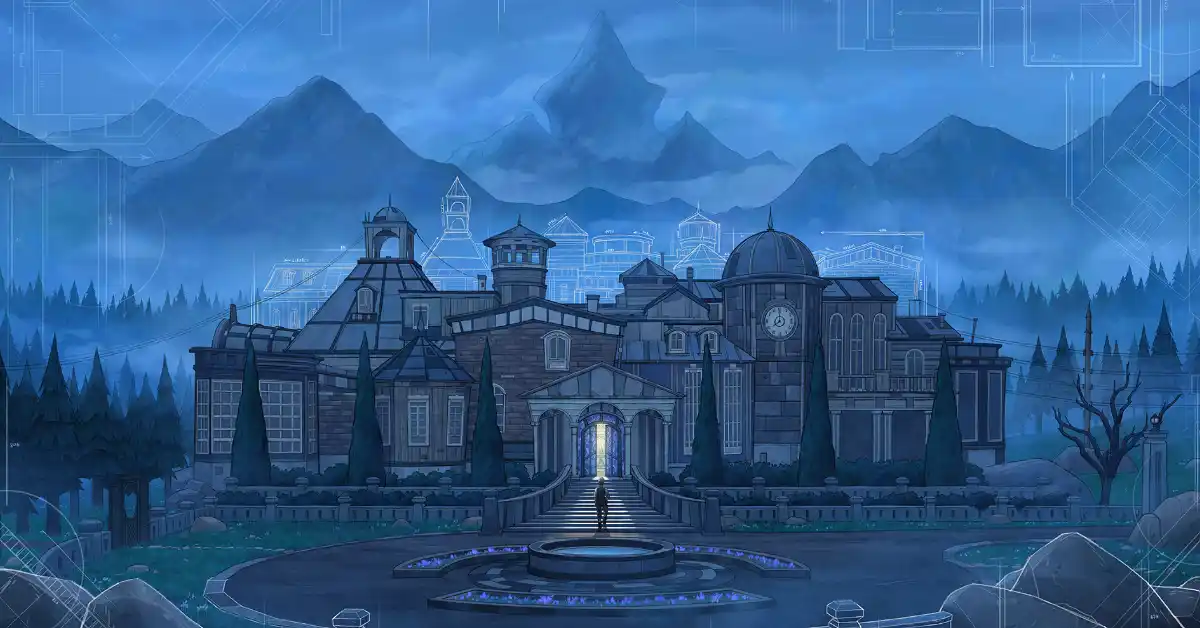 Blue Prince desafía a los jugadores a diseñar su propia mazmorra en Mt. Holly. Blue Prince desafía a los jugadores a diseñar su propia mazmorra en Mt. Holly.