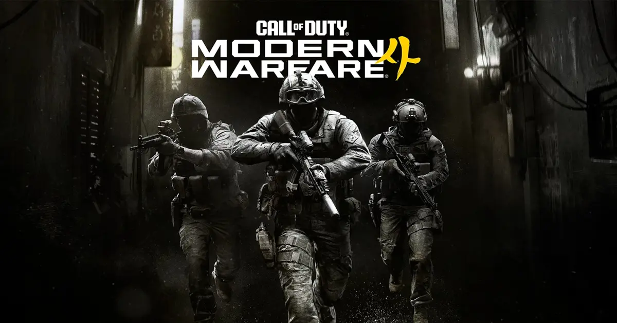 Arte principal de Call of Duty Modern Warfare 4 con el Soldado Park y el Capitán Price