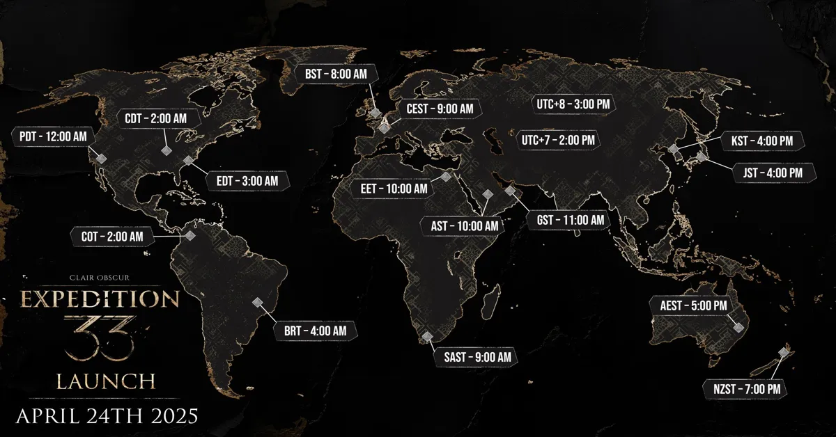 Clair Obscur Expedition 33 Launch Times