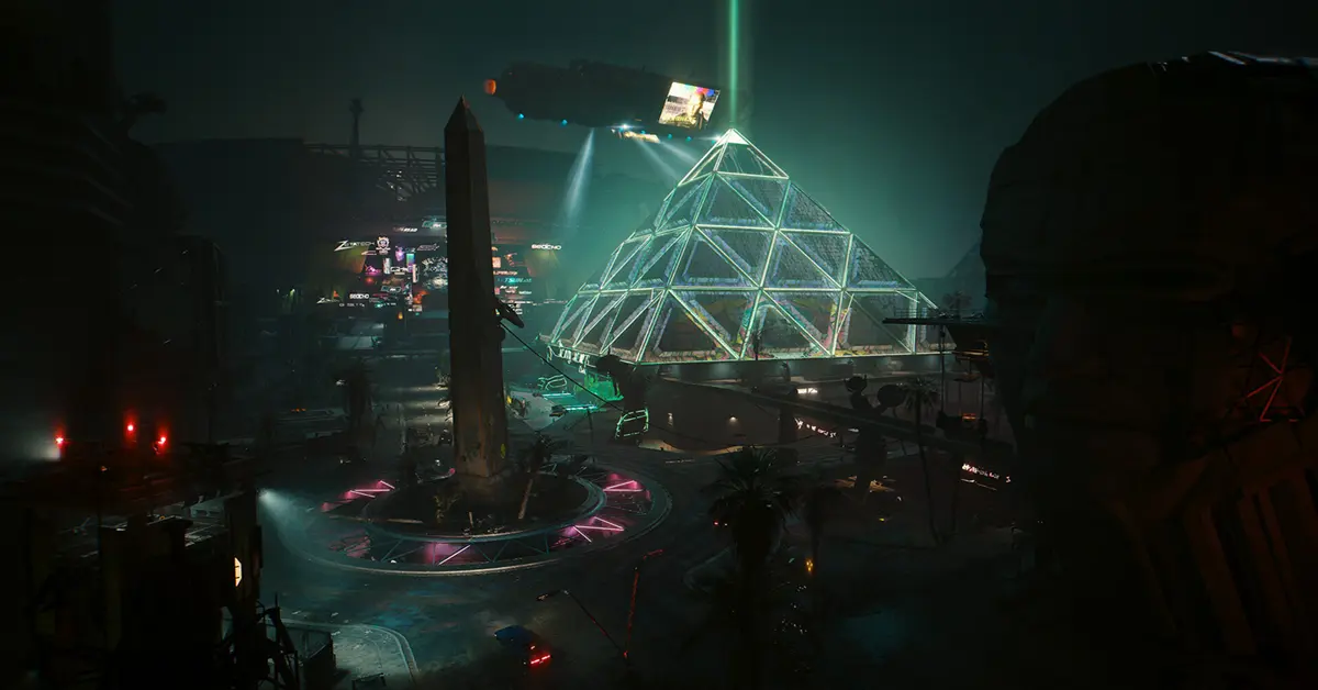 Captura de pantalla del gameplay de Cyberpunk 2077 Phantom Liberty en Dogtown