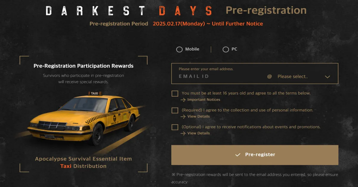 Darkest Days Beta Bonus