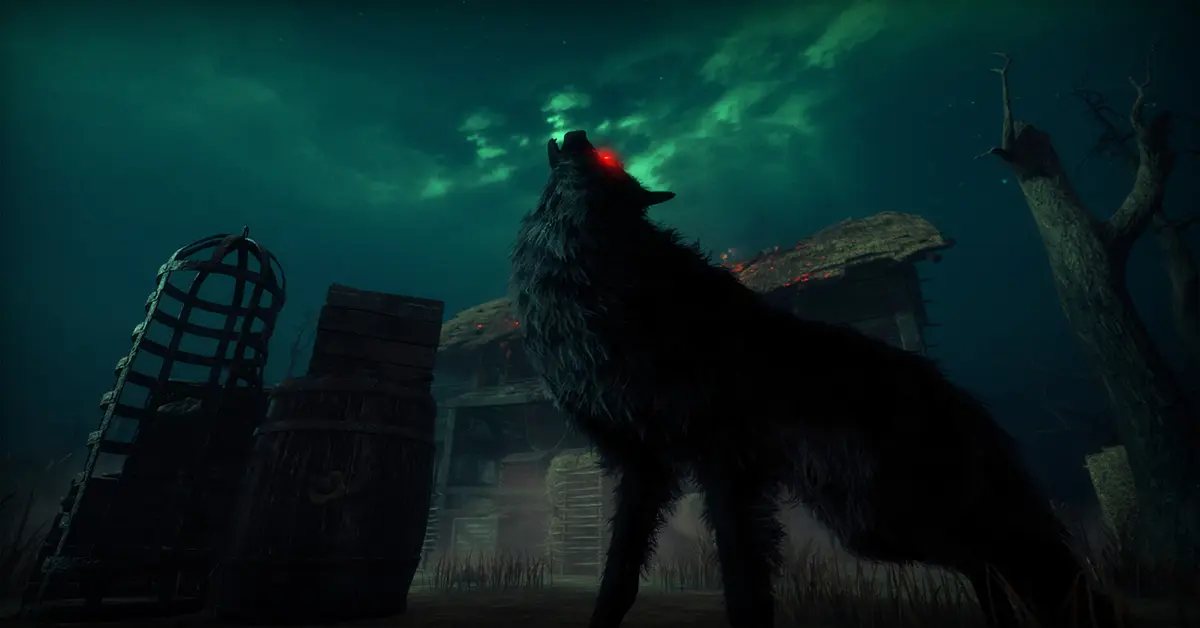 La forma de Lobo de Dracula rastreando a un superviviente en Dead by Daylight