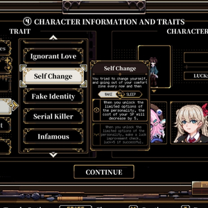 Depersonalization - Información y Rasgos del Personaje