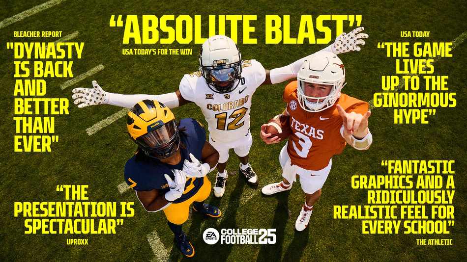 EA anuncia el éxito de College Football 25 en twitter (X)