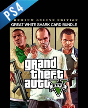 GTA 5 Premium Edition & Great White Shark Card Bundle Playstation 4