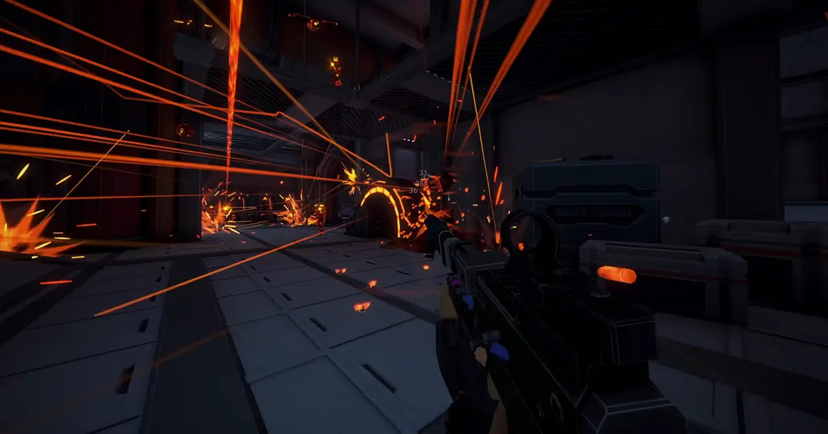 Las infinitas rutas de mejoras te permiten convertir blasters estándar en pesadillas tácticas.