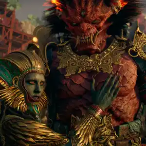 God of War Laufey - Sekhmet y Begtse