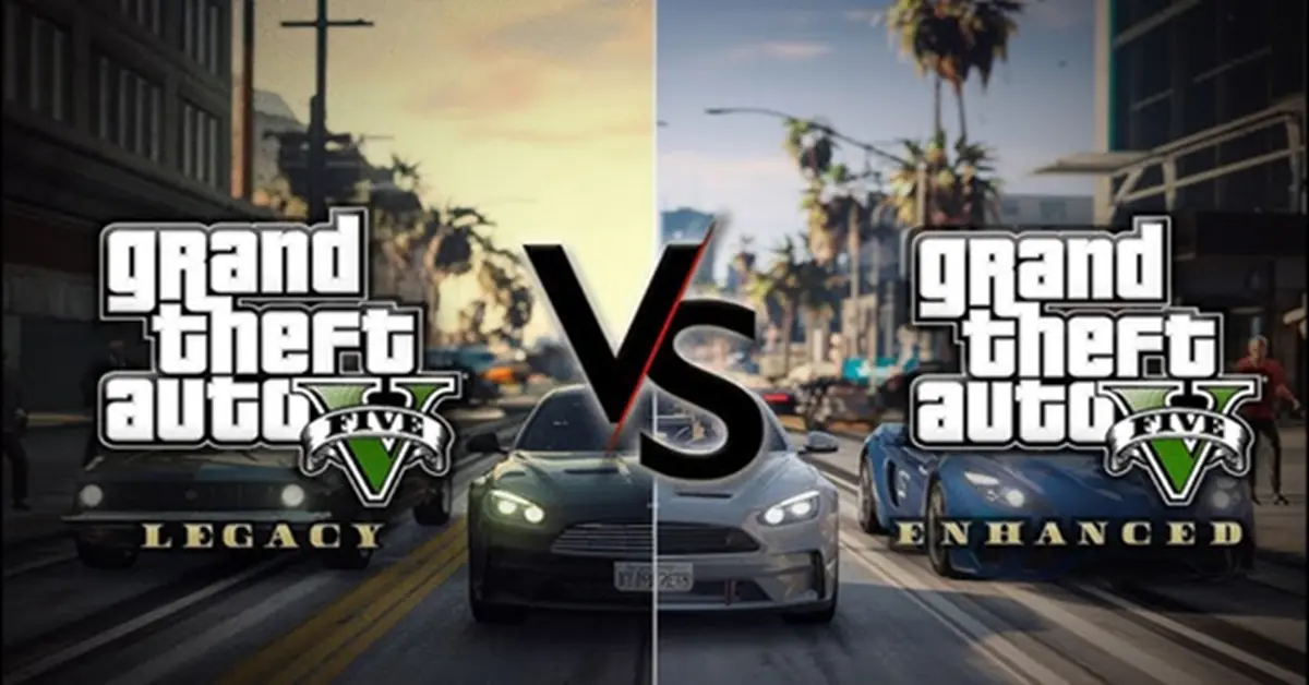 Comparación gráfica de Grand Theft Auto V Enhanced Edition en PC