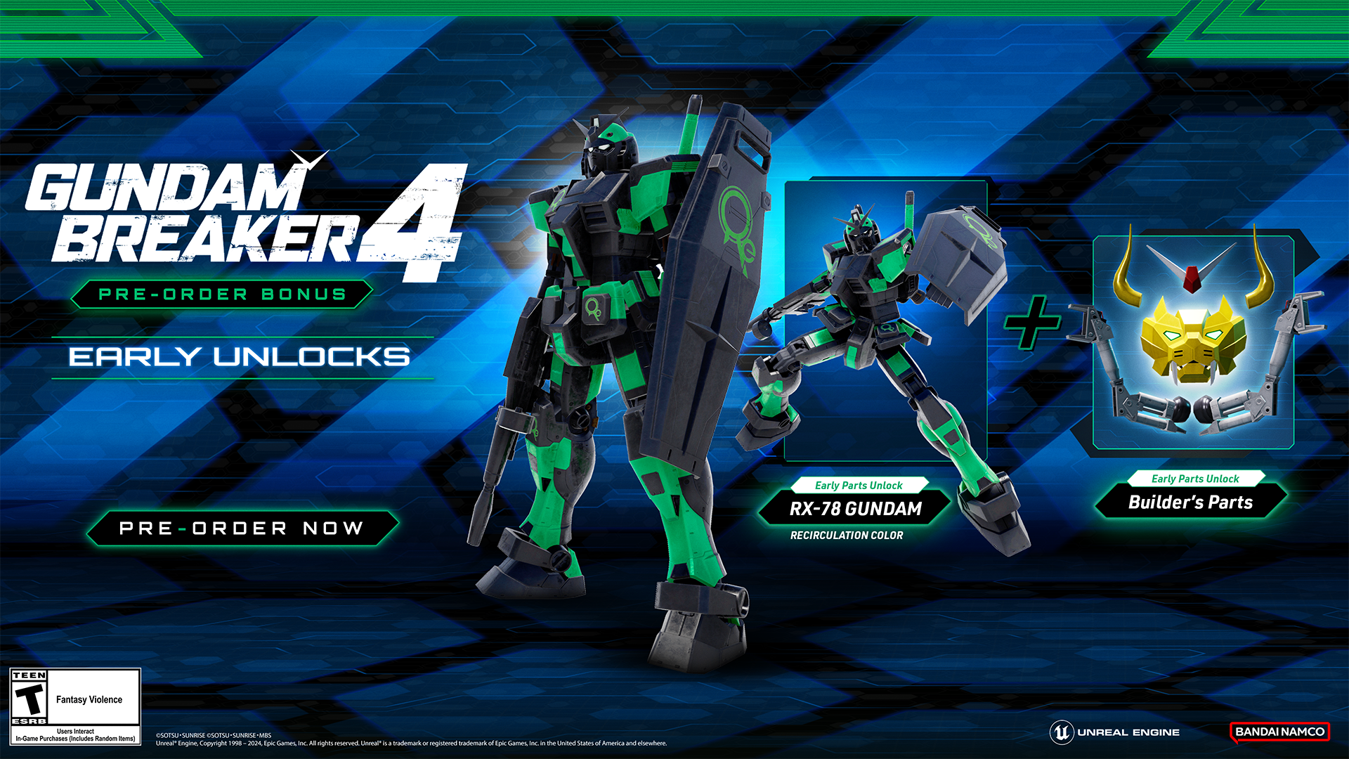 Bono de Preorder de Gundam Breaker