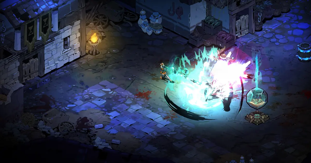 Un primer plano de la interfaz de combate en Hades II que muestra nuevos iconos de hechicería.