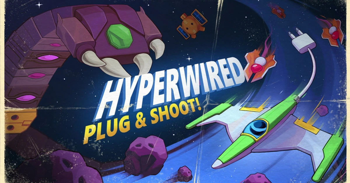HYPERWIRED ofrece una densa estética de inspiración retro donde la gestión del cable de alimentación de la nave es tan fundamental como los disparos.