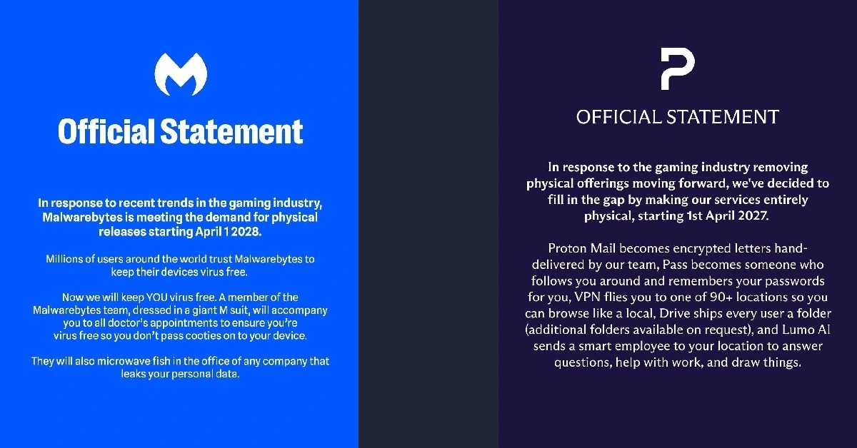 Las empresas de comida rápida no son las únicas que se burlan de PlayStation. Protonmail y Malwarebytes también lo hacen, entre otros.