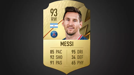 Messi FIFA 22 calificación