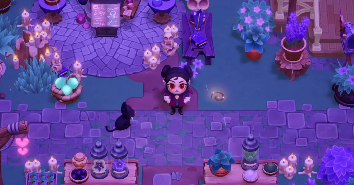 Moonlight Peaks combina la simulación agrícola con elementos sobrenaturales de vampiros.