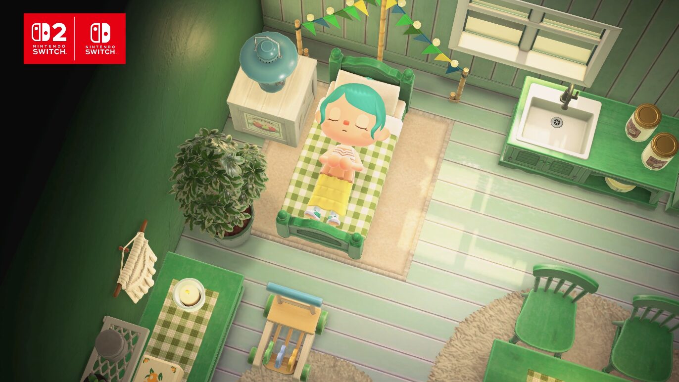 aldeana durmiendo en su cama