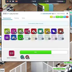 Startup Company - Pestaña de Desarrollo