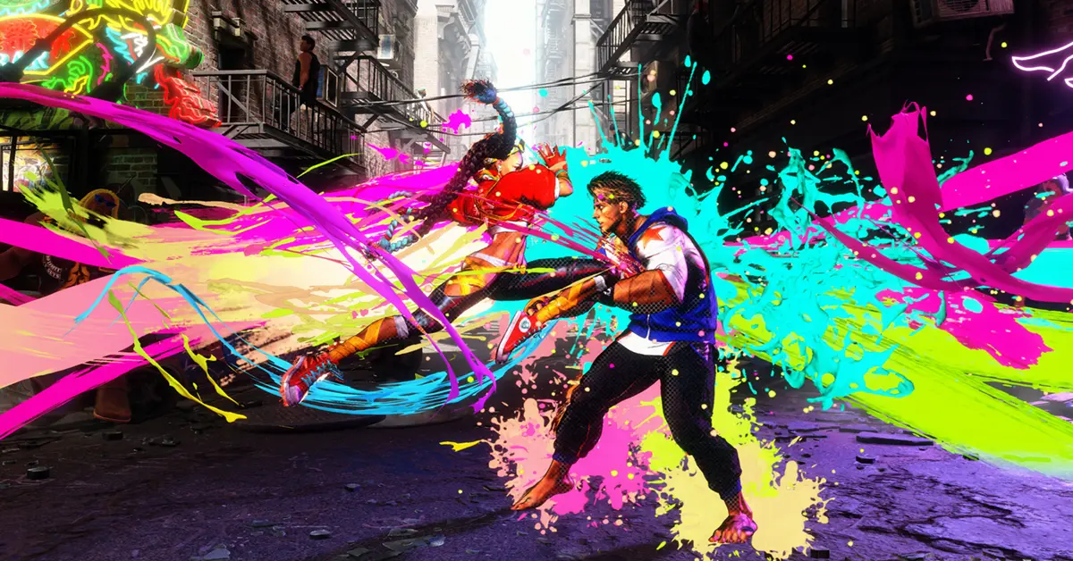 Jugabilidad de Street Fighter 6 mostrando un contraataque de Drive Impact frente a un oponente
