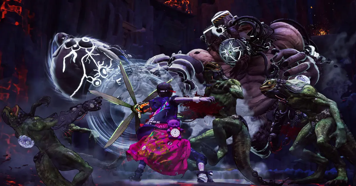 El zombi Davy luchando contra monstruos en Stupid Never Dies
