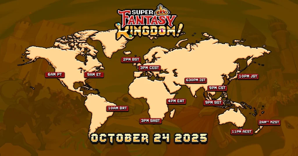 Super Fantasy Kingdom Launch Times