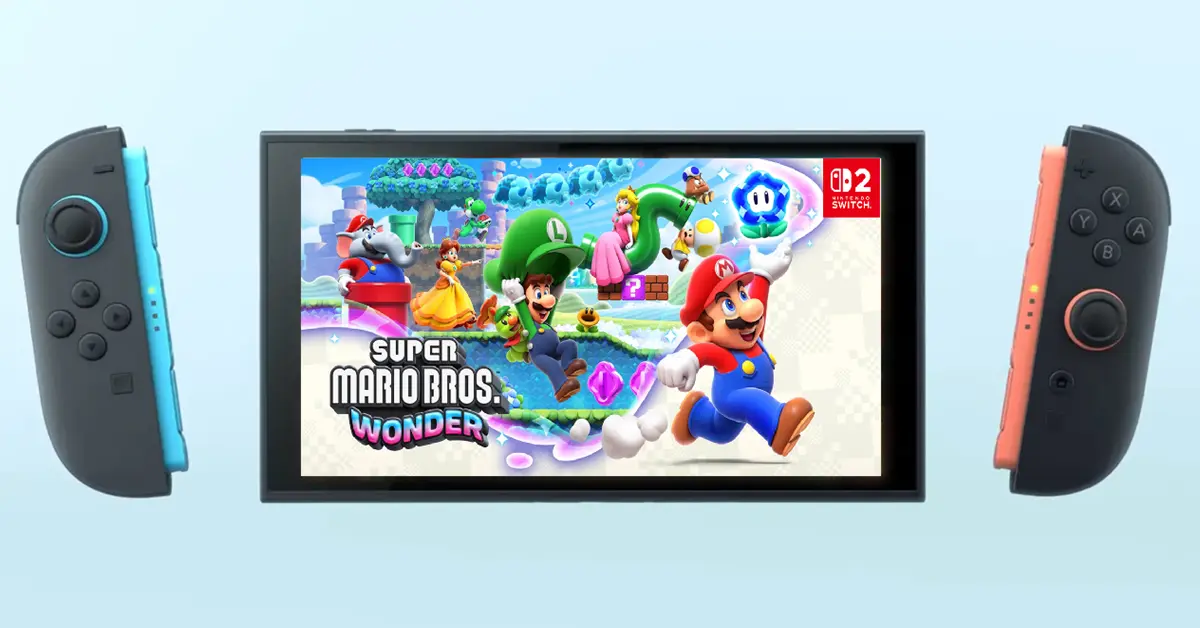 Super Mario Bros Wonder ejecutándose en la nueva consola Nintendo Switch 2