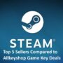 Comparación de los 5 mejores vendedores de Steam con las ofertas de claves de juegos de ClaveCD