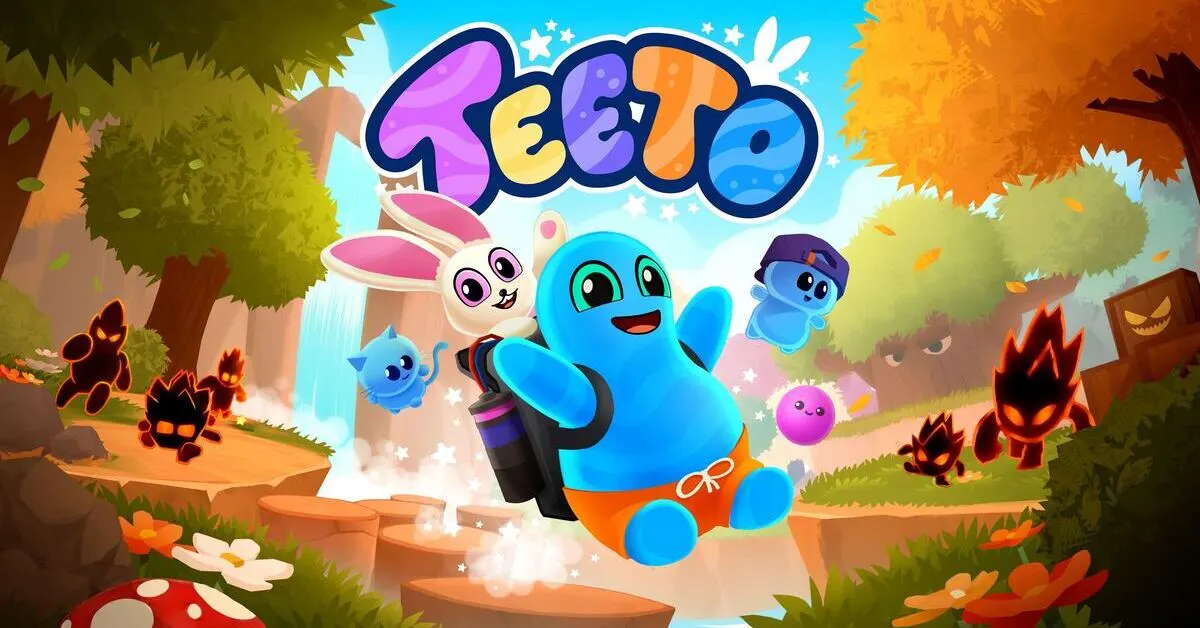Teeto y Nory unen fuerzas para limpiar la corrupción de las sombras en el primer juego de plataformas en 3D de Eat Pant Games.