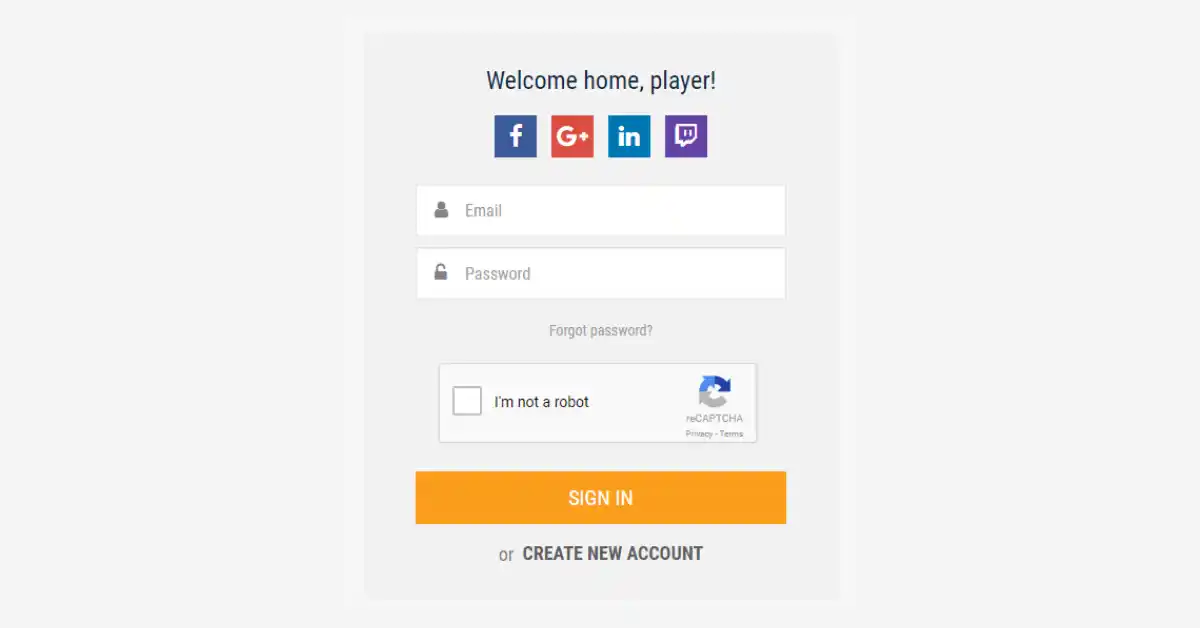 Crea una cuenta en el sitio de la tienda