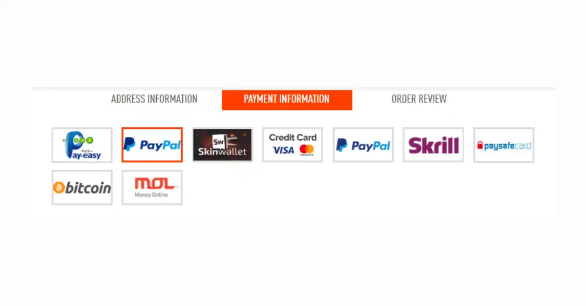 Comprueba las opciones de pago disponibles