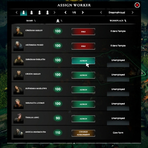 Worshippers of Cthulhu - Asignando Trabajador