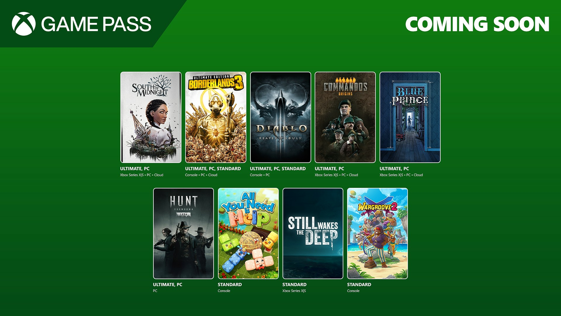 Xbox Game Pass April Wave 1