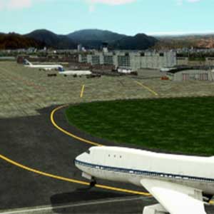 Enorme aeropuerto internacional