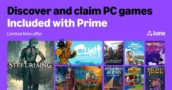 Juegos gratis de PC en Amazon Prime para agosto de 2026