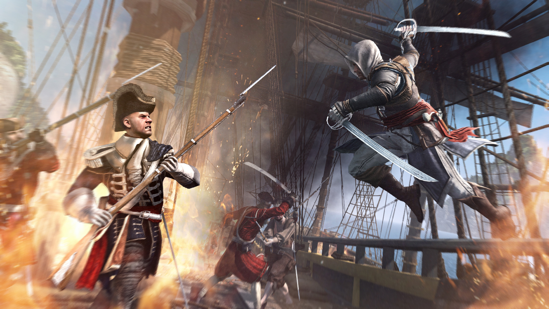 Escena pirata de Assassin's Creed IV Black Flag usada para la cobertura de la polémica del remake