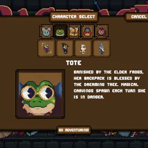 Backpack Dungeon - Selección de personaje