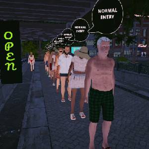 Beach Club Simulator 2024 - Área de Fila