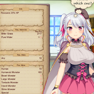 Brave Alchemist Lista de recetas