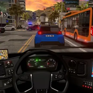 Bus Driving Simulator: EVO - Vista de Conducción