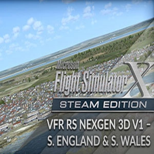 FSX Steam Edition VFR Real Scenery NexGen 3D Vol. 1 Southern England and South Wales Add-On