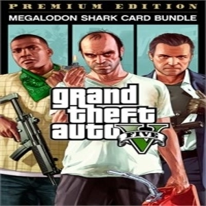 Grand Theft Auto 5 Premium Edition & Megalodon Shark Card Bundle Playstation 4