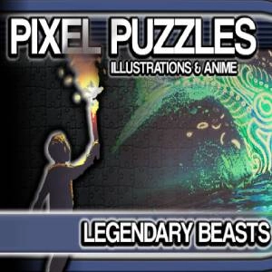 Pixel Puzzles Illustrations & Anime Jigsaw Pack Legendary Beasts Pc