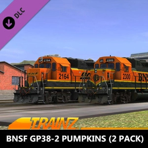 Trainz 2022 BNSF GP38-2 Pumpkins 2 Pack Pc