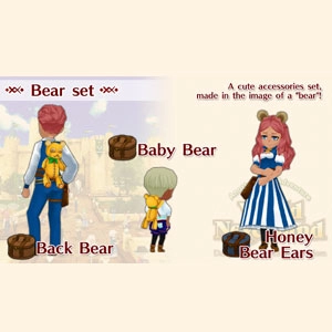 WorldNeverland Elnea Kingdom Set of stuffed bears Switch