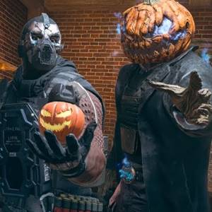 Call of Duty Modern Warfare 2 Pumpkin Patch Ghost and Pumpkin Head