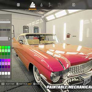 Car Mechanic Simulator 2021 - Piezas mecánicas del coche que se pueden pintar