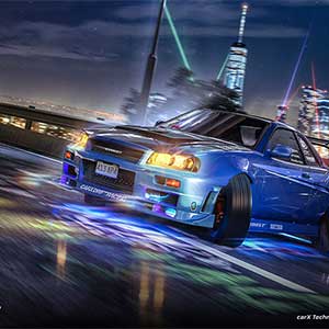 CarX Street - Coche deportivo azul